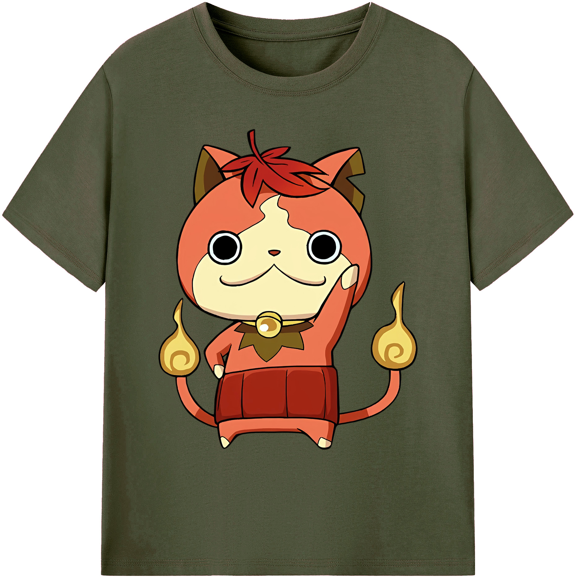 （画像用） 妖怪ウォッチ Yo-kai Watch 綿100％ メンズ半袖Tシャツ｜肌触りやわらか＆通気性